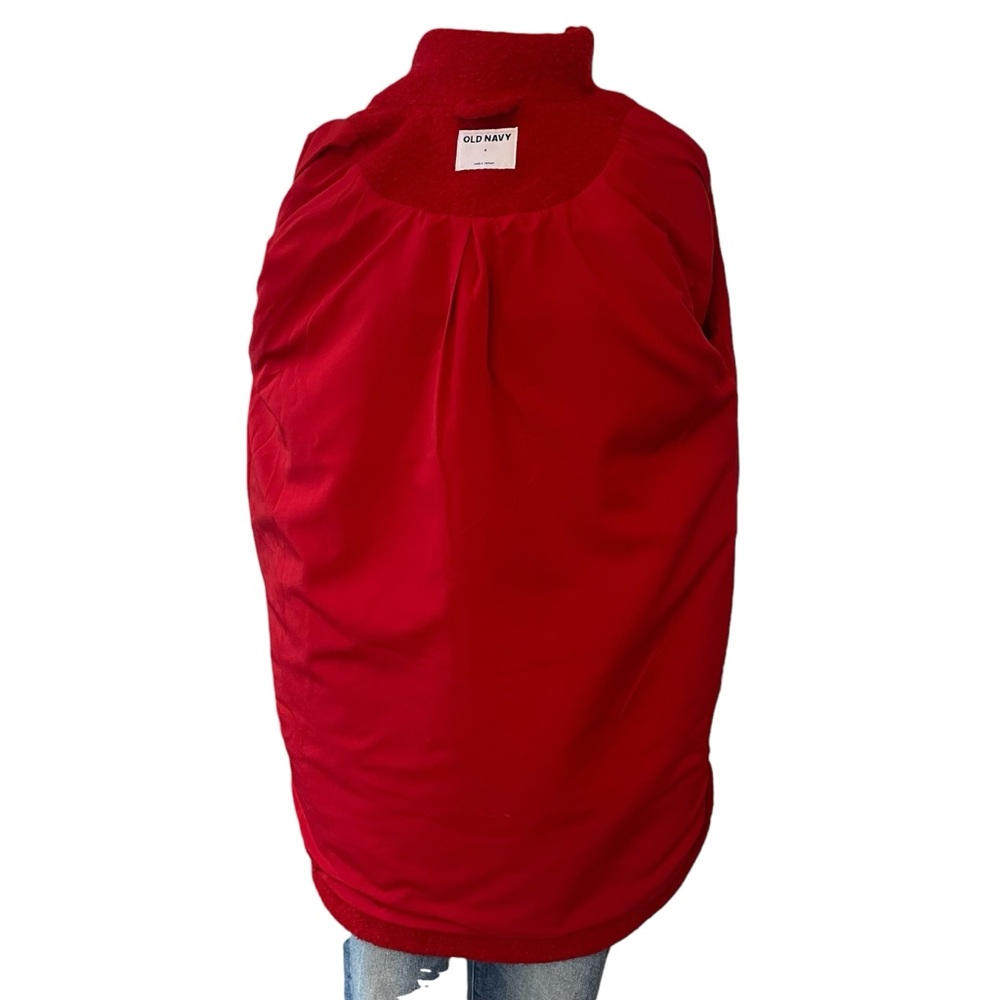 Old Navy bouclé wool blend shacket Robbie Red small - Picture 13 of 15